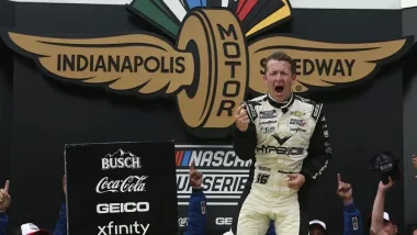 Allmendinger scores Cup victory in wild finish at Indianapolis Road Course