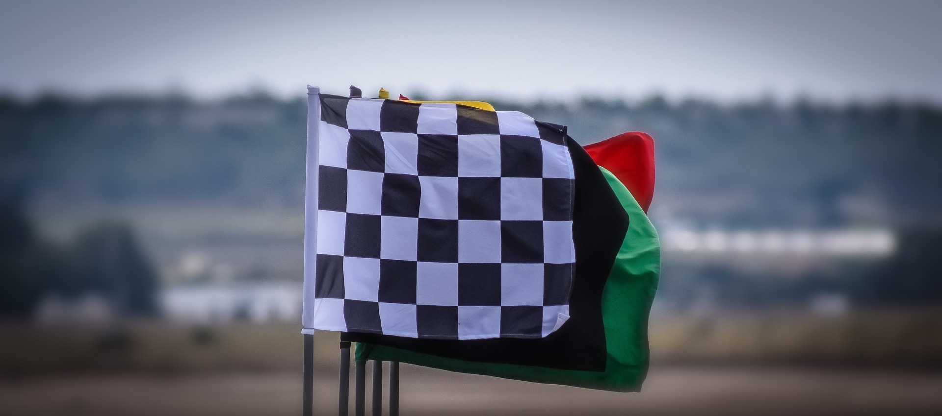 What does the checkered flag mean