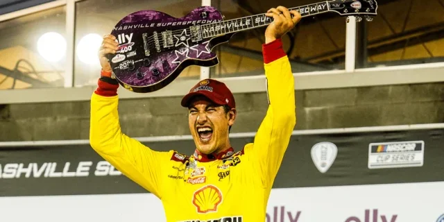 Joey Logano Secures First Win Of Season In Dramatic Ally 400 At Nashville