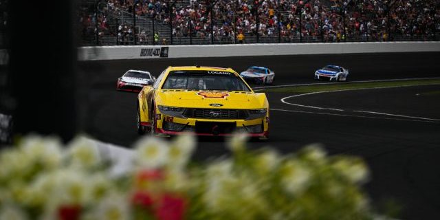 Joey Logano - Brickyard 400 Presented by PPG (image courtesy James Black/IMS)